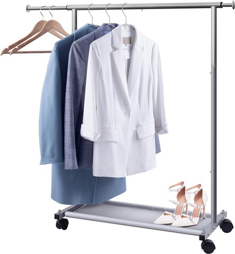 Rolling clothes rack with - rolling,